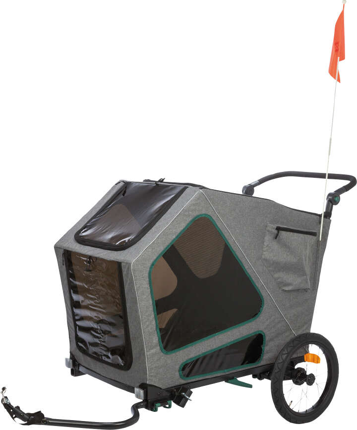 TRIXIE Fahrradanhänger mit Rampe